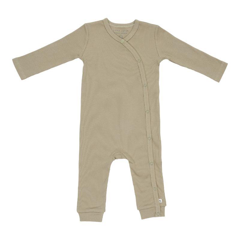 Little Dutch boxpakje met overslag Rib Olive Maat