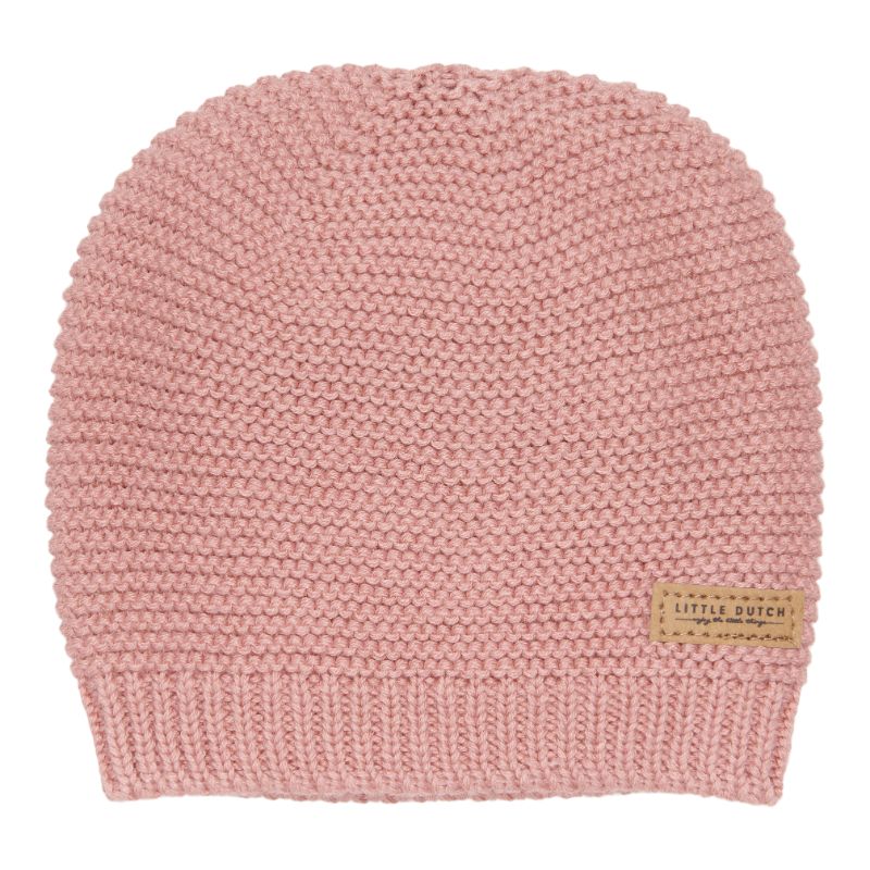 Little Dutch gebreid babymutsje Vintage Pink Maat