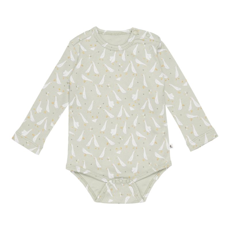 Little Dutch romper lange mouw Little Goose Olive Maat