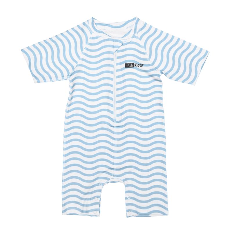 Little Riots UV zwempakje Wave Blauw Maat