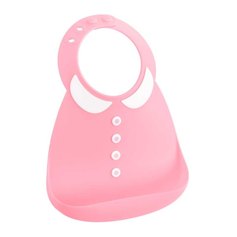 Make my Day siliconen slabber Peter Pan pink Maat