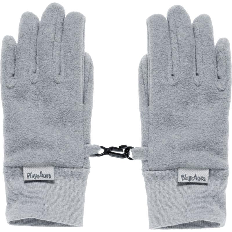 Playshoes handschoenen fleece uni grijs Maat