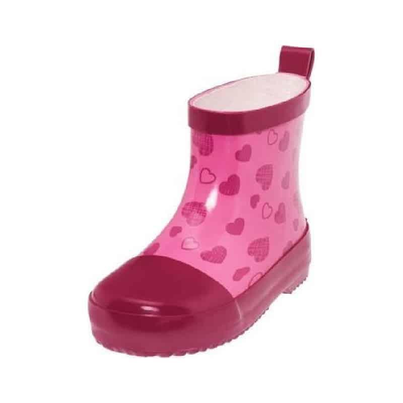 Playshoes halfhoge regenlaarzen Hartjes Roze Maat