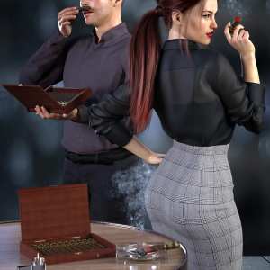 Z Smoke and Cigars Props and Poses for Genesis 8 Z Smoke and Cigars Props and Poses for Genesis 8