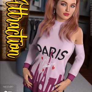 Attraction for dForce One Side Top for Genesis 8 Females Attraction for dForce One Side Top for Genesis 8 Females