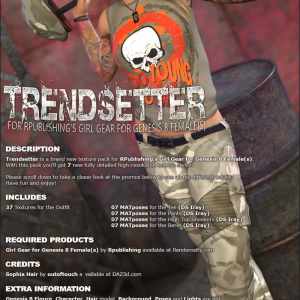 Trendsetter for Girl Gear for Genesis 8 Females Trendsetter for Girl Gear for Genesis 8 Females