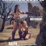 Warrior Couple And Landscape – Genesis 8 Warrior Couple And Landscape – Genesis 8