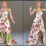 7th Ave dForce – Train Dress for G8F 7th Ave dForce – Train Dress for G8F