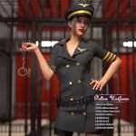 dForce Police Uniform and poses for Genesis 8 Female dForce Police Uniform and poses for Genesis 8 Female