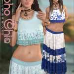 Boho Chic for dForce Summer Spirit Outfit G8F Boho Chic for dForce Summer Spirit Outfit G8F