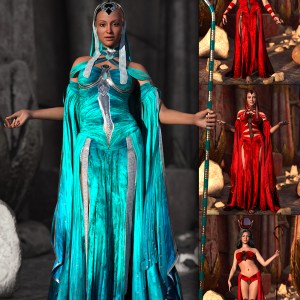 dForce Vuriel Wardrobe Bundle for Genesis 9 dForce Vuriel Wardrobe Bundle for Genesis 9