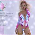 A#1 Lady Butterfly Bodyglove Set A#1 Lady Butterfly Bodyglove Set