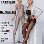 Lali’s Bodystocking for Genesis 8.1 Female Lali’s Bodystocking for Genesis 8.1 Female