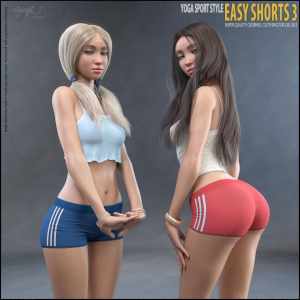 Easy Shorts 3 for Genesis 8 and 8.1 Easy Shorts 3 for Genesis 8 and 8.1