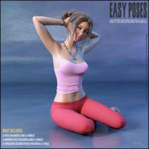 Easy Poses for Genesis 8 and 8.1 Easy Poses for Genesis 8 and 8.1