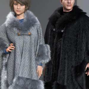 dForce Real Fur Poncho for Genesis 8 dForce Real Fur Poncho for Genesis 8
