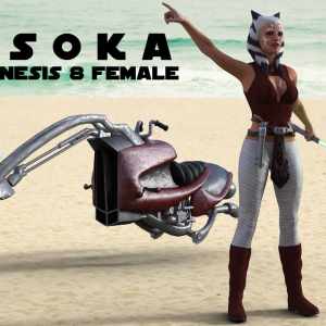 Ahsoka For Genesis 8 Female and Daz Studio Ahsoka For Genesis 8 Female and Daz Studio