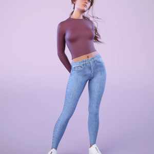 NG High Waist Skinny Jeans Outfit for Genesis 9 NG High Waist Skinny Jeans Outfit for Genesis 9