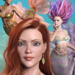 Marina Mermaid Triplet for Genesis 8.1 Female and Coral 8.1 Tail Marina Mermaid Triplet for Genesis 8.1 Female and Coral 8.1 Tail