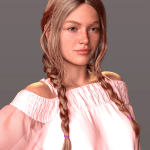 Cowgirl Braids and Accessories for Genesis 9 Feminine Cowgirl Braids and Accessories for Genesis 9 Feminine