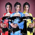 dForce Chinese Hanfu Outfit Textures dForce Chinese Hanfu Outfit Textures