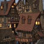 Medieval Village Houses Construction Set Medieval Village Houses Construction Set