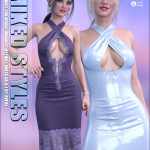 Mixed Styles Textures for dForce Midnight Keyhole Dress Mixed Styles Textures for dForce Midnight Keyhole Dress