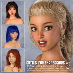 Cute & Fun Expressions for G3F and G8F Cute & Fun Expressions for G3F and G8F