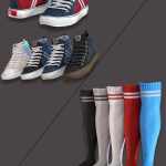 AJC Pro Skate Sneakers and Socks for Genesis 8 and 8.1 Females AJC Pro Skate Sneakers and Socks for Genesis 8 and 8.1 Females