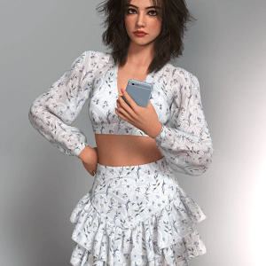 dForce Priscilla Outfit for Genesis 9 dForce Priscilla Outfit for Genesis 9