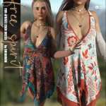 Free Spirit Textures for dForce Eden Dress Free Spirit Textures for dForce Eden Dress