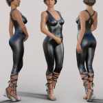 Skinny Jumpsuit and Heeled Sandal for Genesis 8 Female(s) Skinny Jumpsuit and Heeled Sandal for Genesis 8 Female(s)