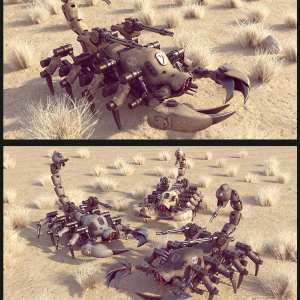 Sci-Fi Scorpion Mecha Sci-Fi Scorpion Mecha