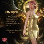 City Lights Add-On For Strapless Slip-On Gown for G8xF City Lights Add-On For Strapless Slip-On Gown for G8xF