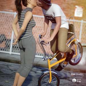 Love on 2 Wheels Poses for Genesis 8 Love on 2 Wheels Poses for Genesis 8