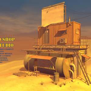 Wasteland Shop for Daz Studio Wasteland Shop for Daz Studio