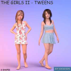The Girls II – Tweens – Shapes for Genesis 3 Female The Girls II – Tweens – Shapes for Genesis 3 Female