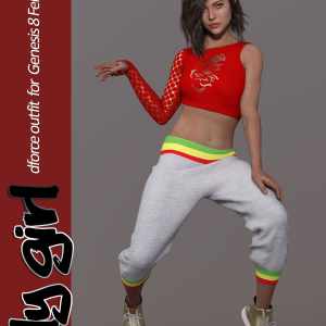 Fly Girl dForce outfit for Genesis 8 Females Fly Girl dForce outfit for Genesis 8 Females