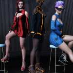 dForce Gothic Punk Outfit Textures dForce Gothic Punk Outfit Textures