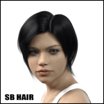 SB Hair for Genesis 8 Female SB Hair for Genesis 8 Female