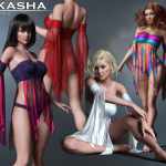 Akasha Outfit for G8 and G8.1 Females Akasha Outfit for G8 and G8.1 Females