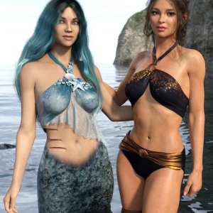 Mermaid Bikini for Genesis 8 and 8.1 Females Mermaid Bikini for Genesis 8 and 8.1 Females