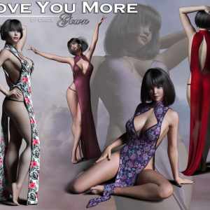 Love You More Gown for Genesis 8 Female Love You More Gown for Genesis 8 Female