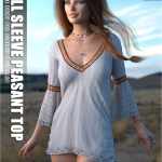 dForce Bell Sleeve Peasant Top G8F dForce Bell Sleeve Peasant Top G8F