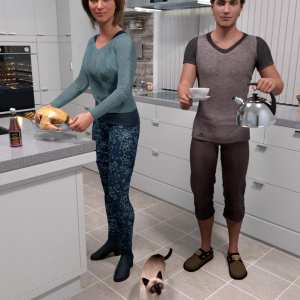 Modern House 2 Poses for Genesis 8 Modern House 2 Poses for Genesis 8