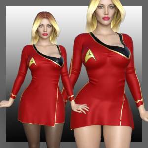 dForce Star Trek Dress G8F/G8.1F dForce Star Trek Dress G8F/G8.1F
