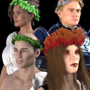 SY Leafy Crowns for Genesis 8 and 8.1 SY Leafy Crowns for Genesis 8 and 8.1