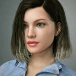 SC Ana Hair for Genesis 8 and 8.1 Females SC Ana Hair for Genesis 8 and 8.1 Females