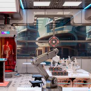 Futuristic Science Laboratory Futuristic Science Laboratory