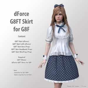 dForce G8FT Skirt for G8F dForce G8FT Skirt for G8F